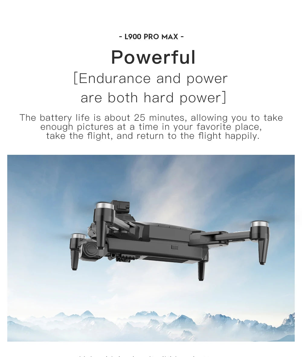 L900 Pro SE Max 4K GPS Drone – Brushless Motor & Professional Aerial Photography