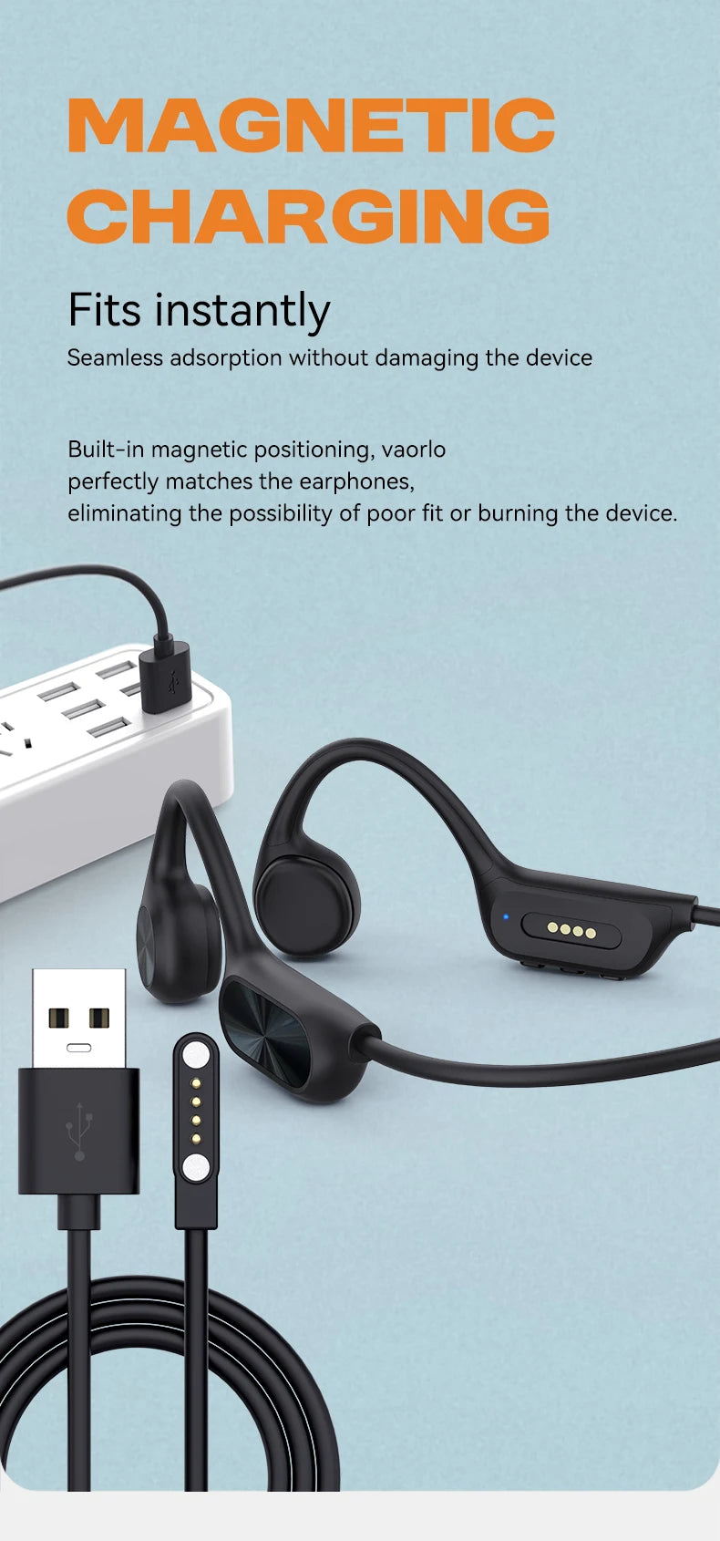 New X7 True Bone Conduction Headset Bluetooth 5.4 IPX8 Depth Waterproof Built-in Mic MP3 32GB Memory Player For Swimming Diving