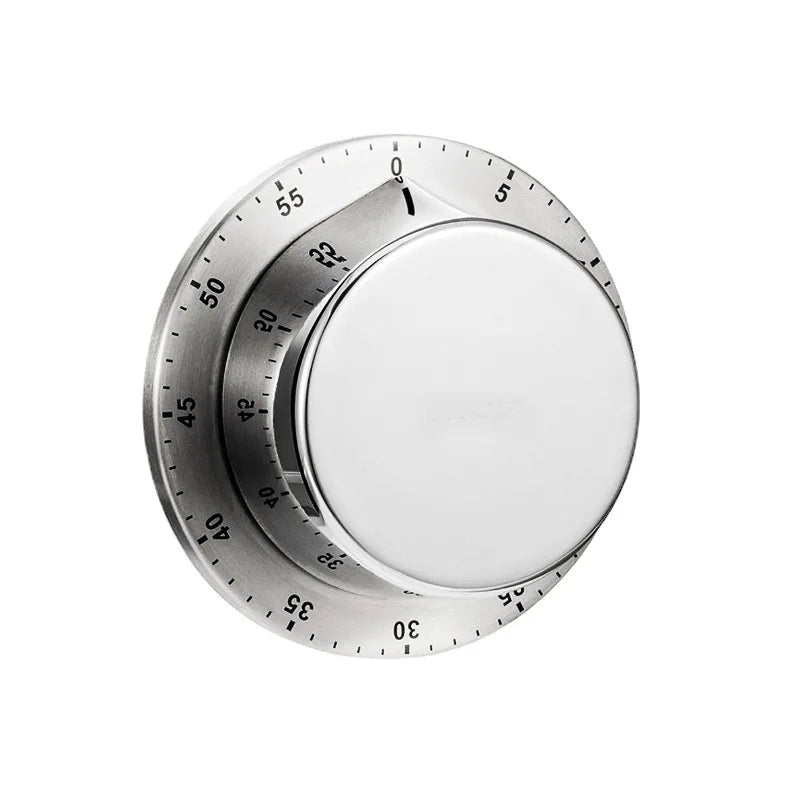 Temporizador de Aço Inoxidável e ABS 2025, Despertador Mecânico, Lembrete de Cozedura para Gestão do Tempo de Aprendizagem