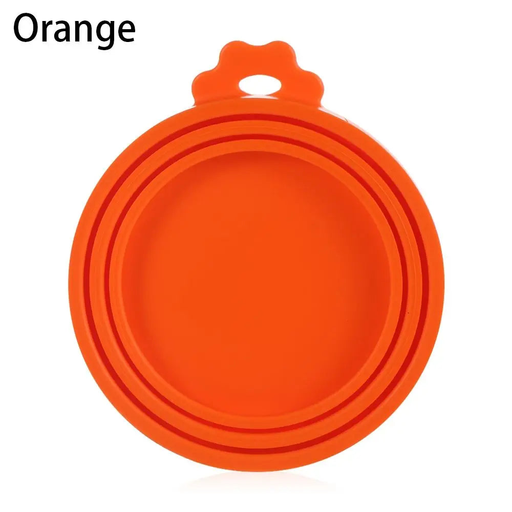 Tampa de Silicone 3 em 1 para Latas Reutilizável de Comida Mantenha Fresco Organização de Cozinha Artigos para Animais de Estimação
