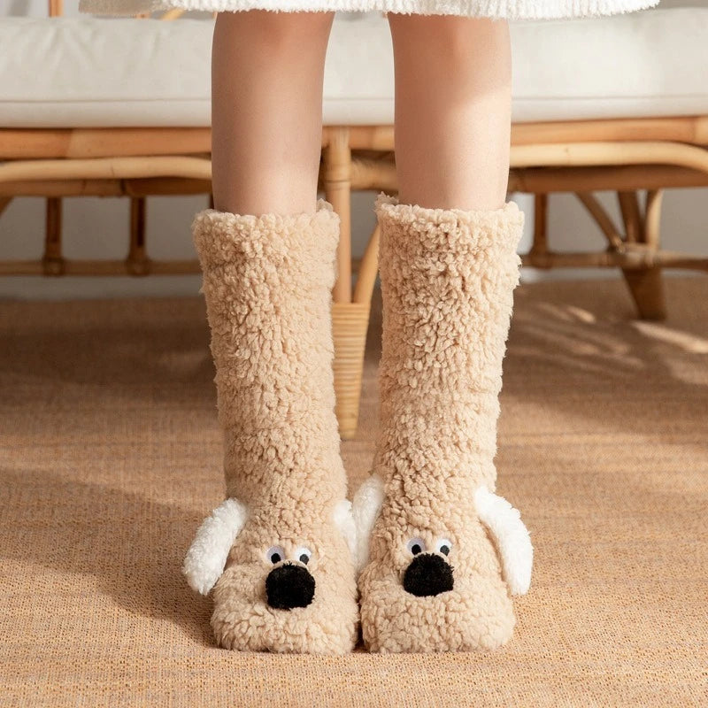 Thick Coral Fleece Thermal Floor Socks