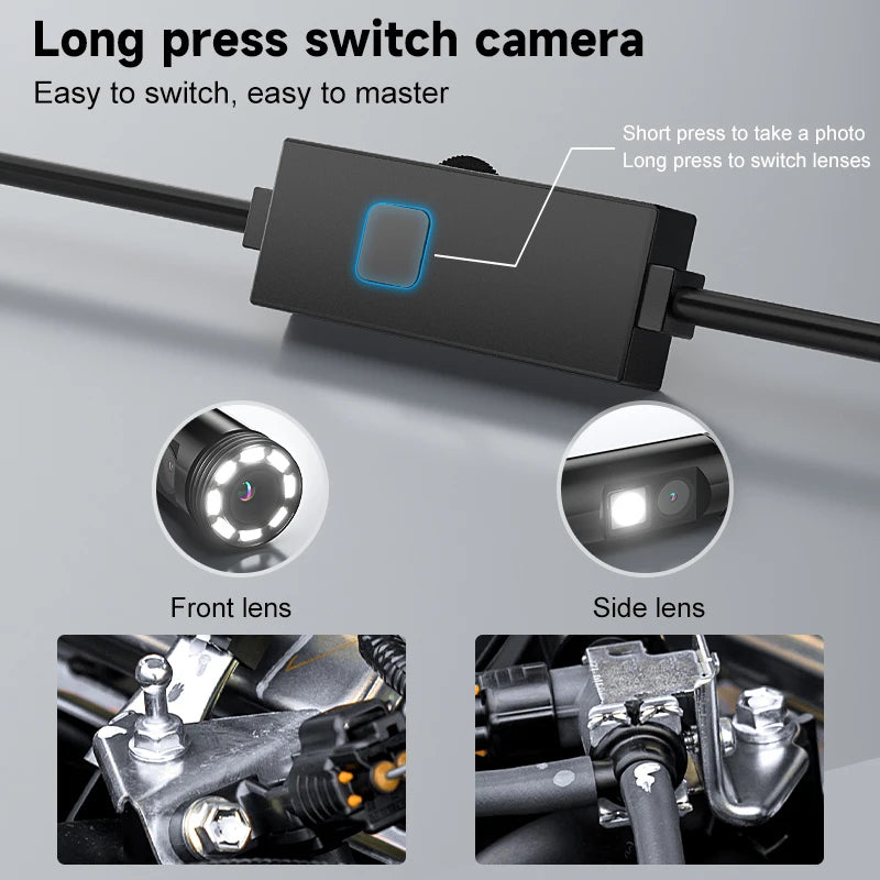 HD1080P Endoscope 3in1 Micro USB Type-C Single Dual Camera for IOS iphone Android Phones Waterproof Pipe Inspection Borescope