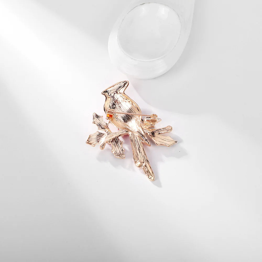 Crystal Bird Animal Brooch Rhinestone Fashion Pin