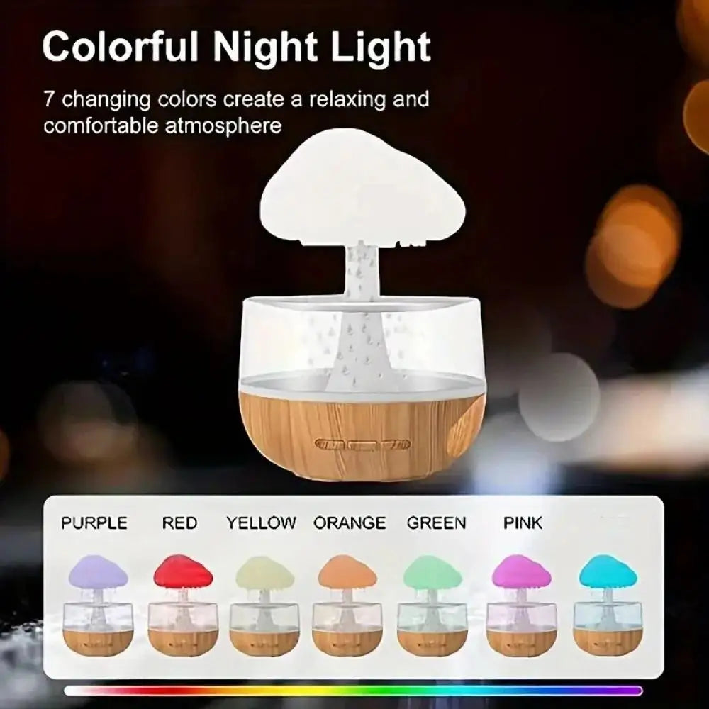 RainCloud Glow – Smart Raindrop Humidifier & Mood Light