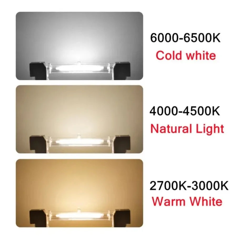 PaaMaa R7S LED COB Glass Tube 78mm 189mm 118mm J78 J118 High Power COB Light Bulb AC 110V 220V Home Replace Halogen Lamp