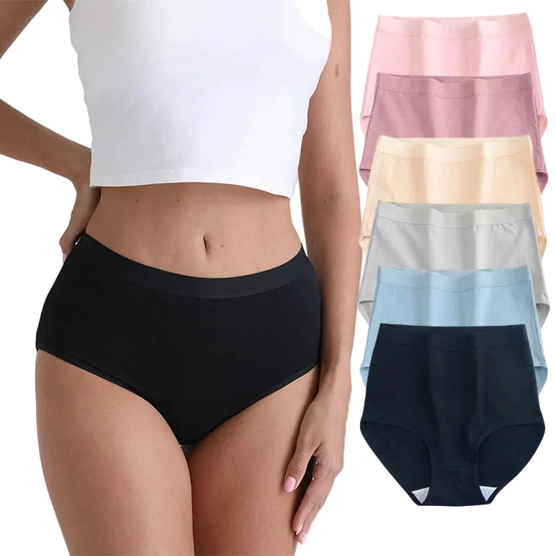 Multicolor Seamless No Show High Waist Knickers 5-Pack
