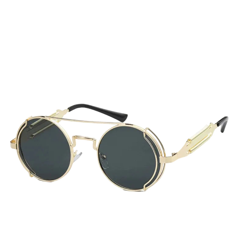 Vintage Steampunk Goggles UV400 Welding Punk Fashion Sunglasses