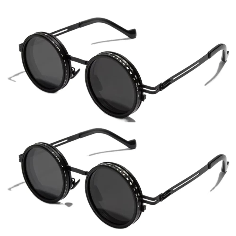 Óculos de Sol de Pesca UV400, ND2-400, com Escurecimento Ajustável, 9 Níveis, com Caixa de Óculos