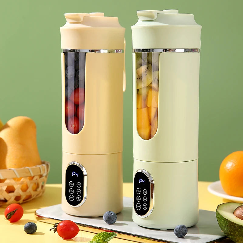 Portable juicer, multifunctional blender, USB charging juice maker, suitable for making smoothies, milkshakes, and fruit juices