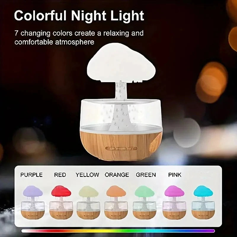 RainCloud Glow – Smart Raindrop Humidifier & Mood Light