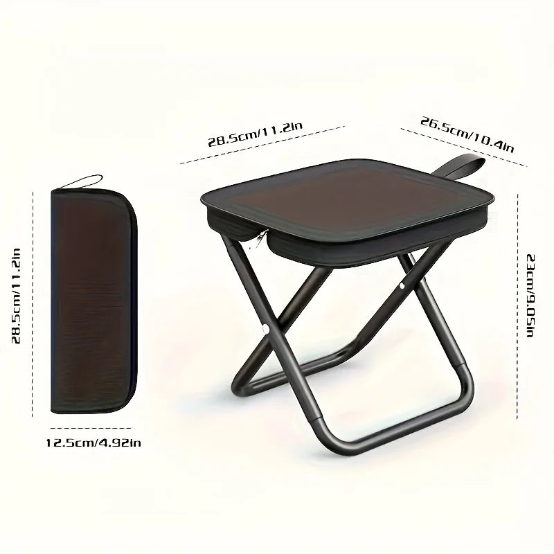 Portable Lightweight Folding Stool Compact Camping Chair Outdoor