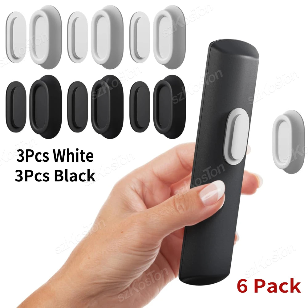 Magnetic Remote Control Holder Self-Adhesive Wall Mounted Storage Bracket for Remote Controls Household Goods Organizers Storage