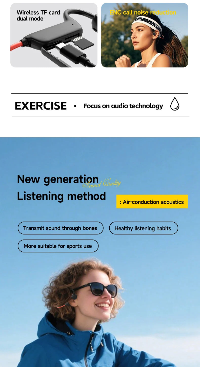 Acavity Pro IPX8 – Waterproof Swimming & Sports Bone Conduction Headphones