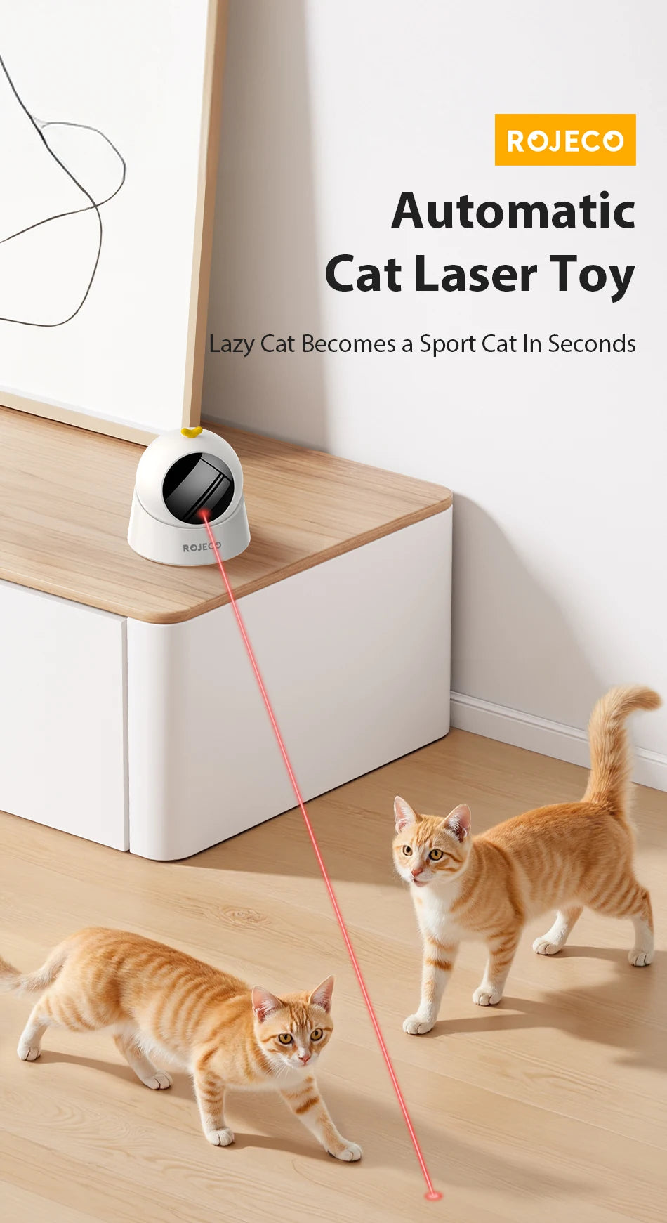 Smart Automatic Electric Laser Toy for Cats and Dogs