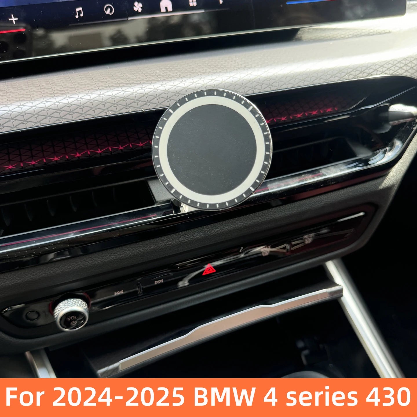 Car Phone Holder For 2024 2025 BMW 4 Series 430i Air Vent Exclusive Base GPS Stand Magnetic Charger Interior Accessories