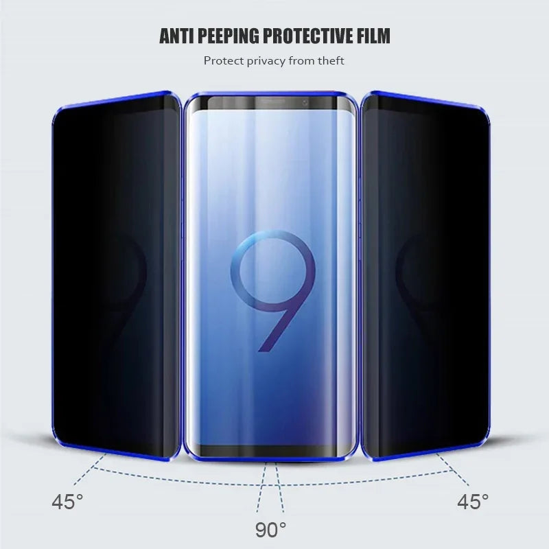 Cover For Samsung Galaxy S25 S24Ultra S23 A15 A53 A54 A52 S22 Note20Ultra S9 S8 360 Degree Privacy Protection Magnetic Case