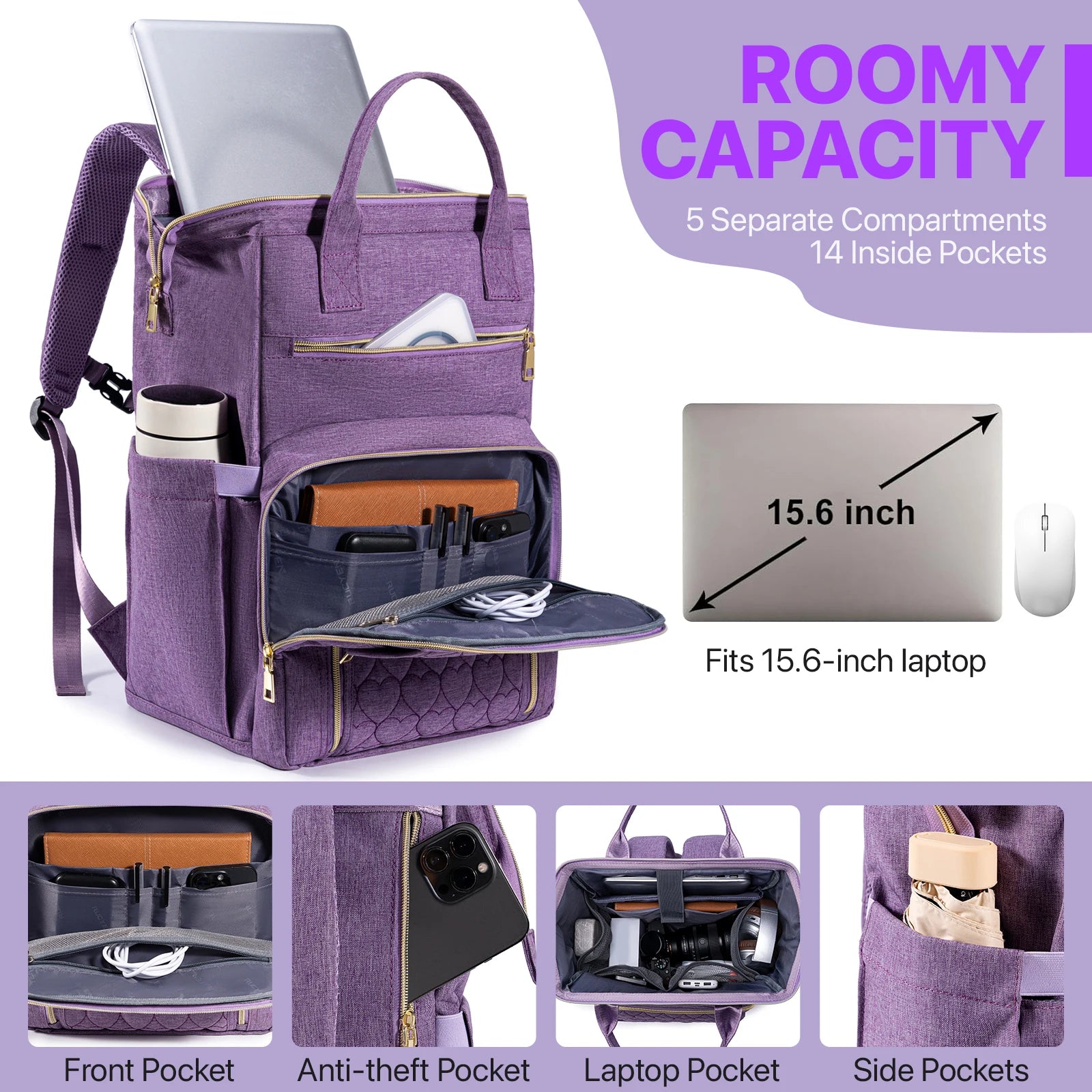 Lunch Backpack Insulated Cooler Picnic Bag Multifunctional Travel Bag Large Capacity Outdoor Picnic Camping Waterproof Backpack