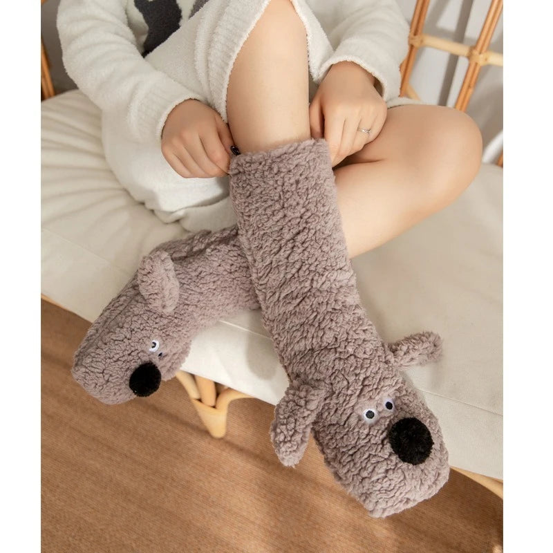 Thick Coral Fleece Thermal Floor Socks