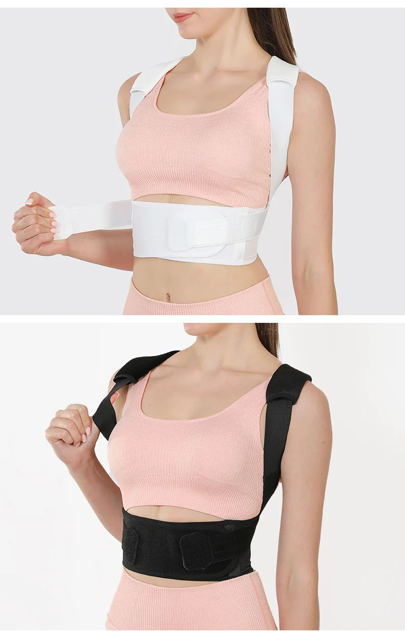 Fully Adjustable Straightener Upper Spine Support Men Women BackBack Brace Posture Corrector