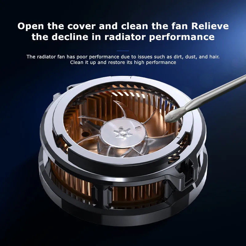 MEMO 2024 NEW Magnetic/Back-clip 2 IN 1 Mobile Phone Semiconductor Cooling Fan Radiator CX07 for Game Cooler