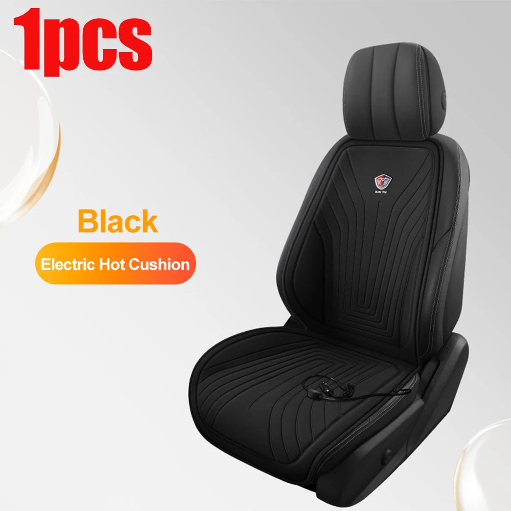 EAFC 1PCS Car Heating Pad Heated Seat 12V DC Soft Winter Warmer Seat Winter seat Protector Auto Seat Cushion Pad Winter Mat