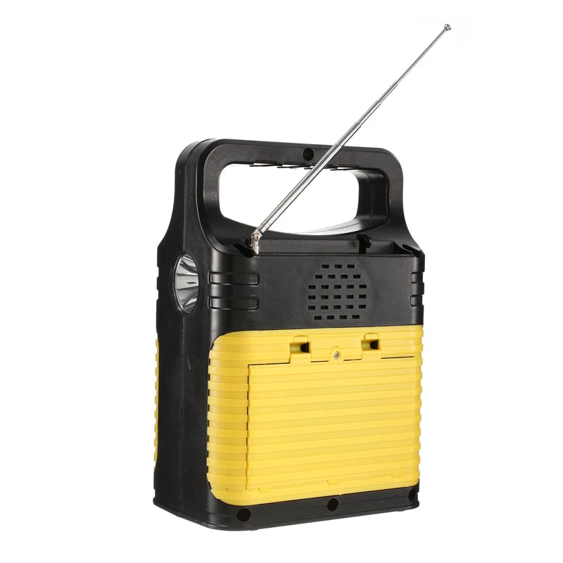 Portable Solar Generator System 3 Bulbs Radio Outdoor Solar Power Panel Camping Kit LED Emergency Lighting with Remote Control