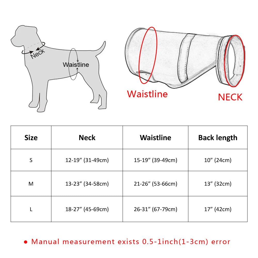Reflective High-Visibility Waterproof Night Safety Dog Vest