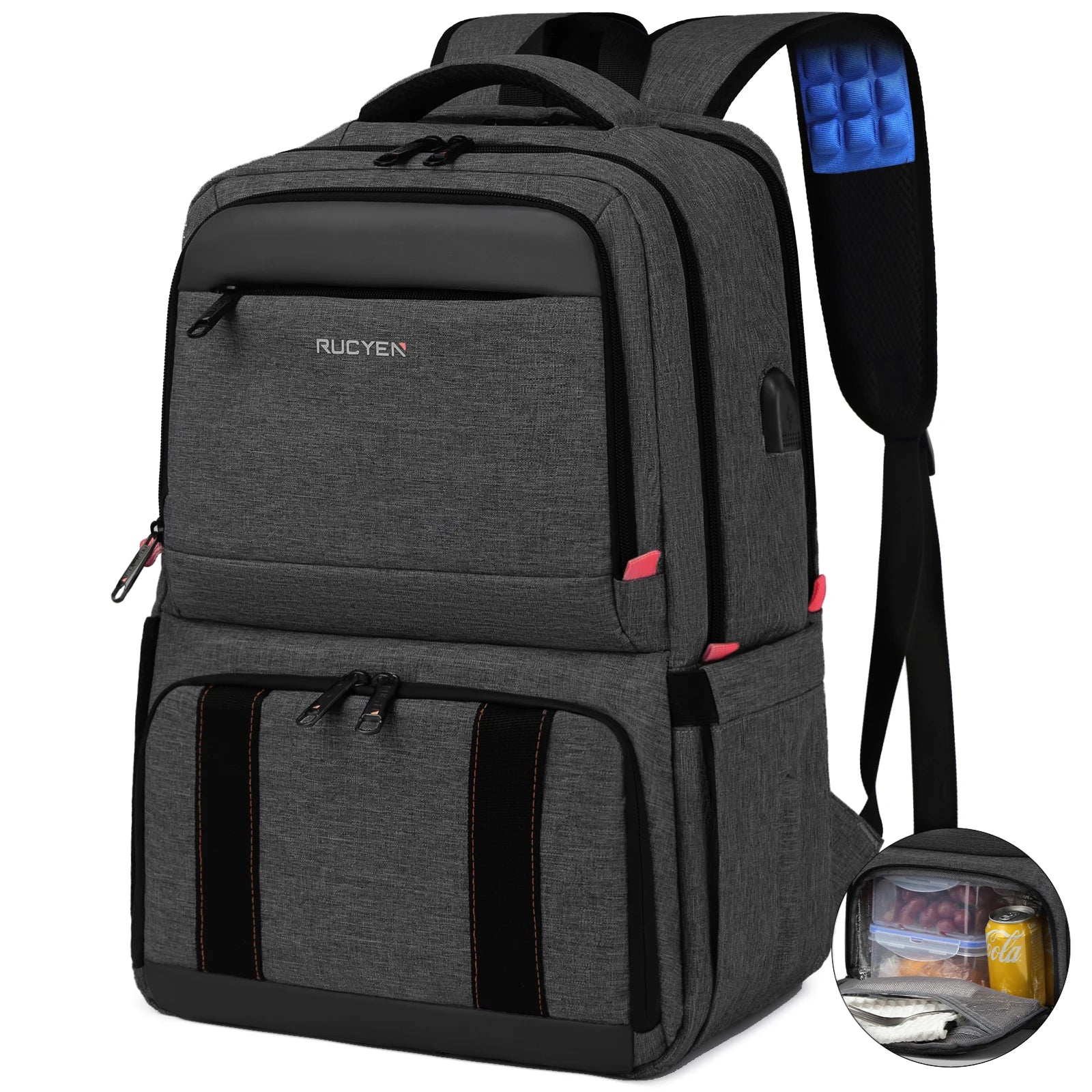 Lunch Backpack Insulated Cooler Picnic Bag Multifunctional Travel Bag Large Capacity Outdoor Picnic Camping Waterproof Backpack