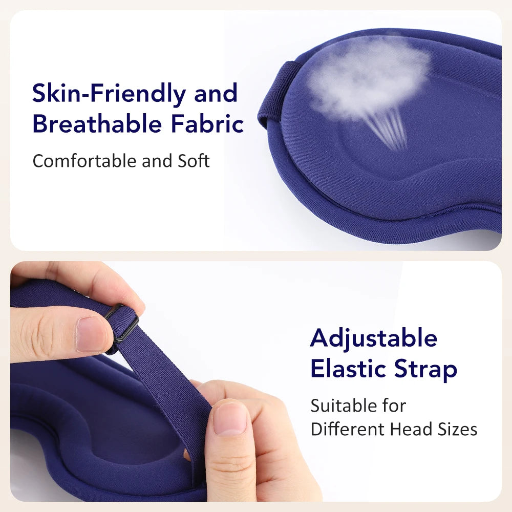 Hot Compress and Massage Eye Mask Electric Heated Eye Massager for Relieve Eye Strain Dark Circles Sleeping Mask Eyeshades