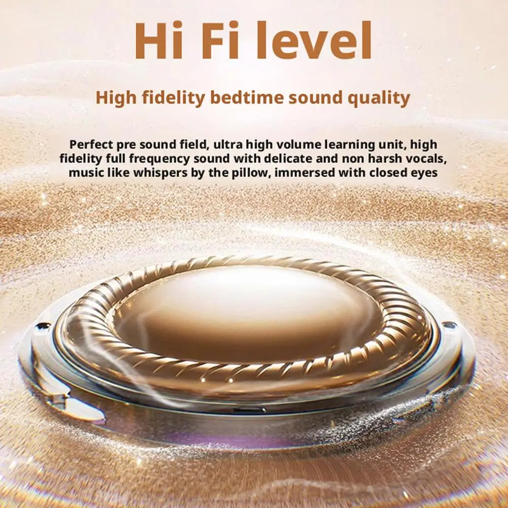 Bedroom Pillow Speaker Bluetooth 5.4 Under Pillow Sound Machine with White Noise 30 60 90 Min Timers HiFi Stereo Sound