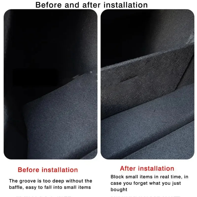 Tesla Model 3 Highland Side Trunk Storage Partitions