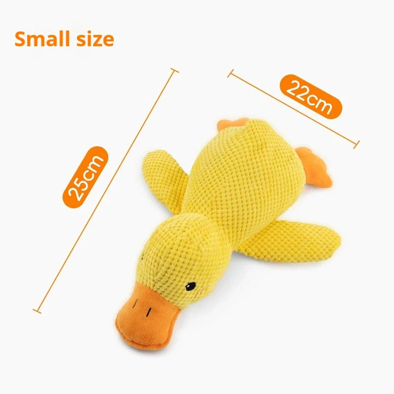 Bite Resistant Plush Squeaky Duck Toy for Dogs