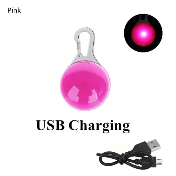 Rechargeable LED Pet Collar / Sports Pendant for Night Safety Visibility