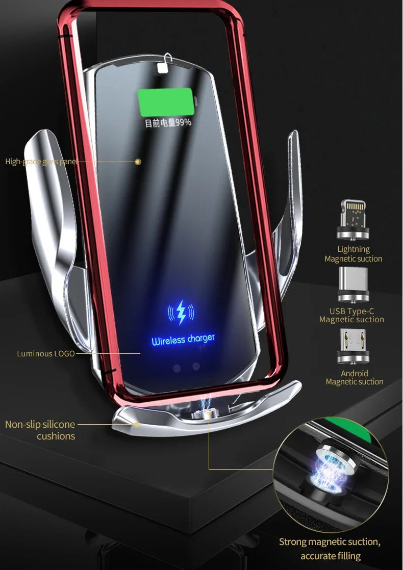 Car Phone Holder For MINI Cooper 2007-2011 2012 2013 R55 R56 R57 Screen Fixed Base Wireless Charging Stand Mobile Phone Mounts