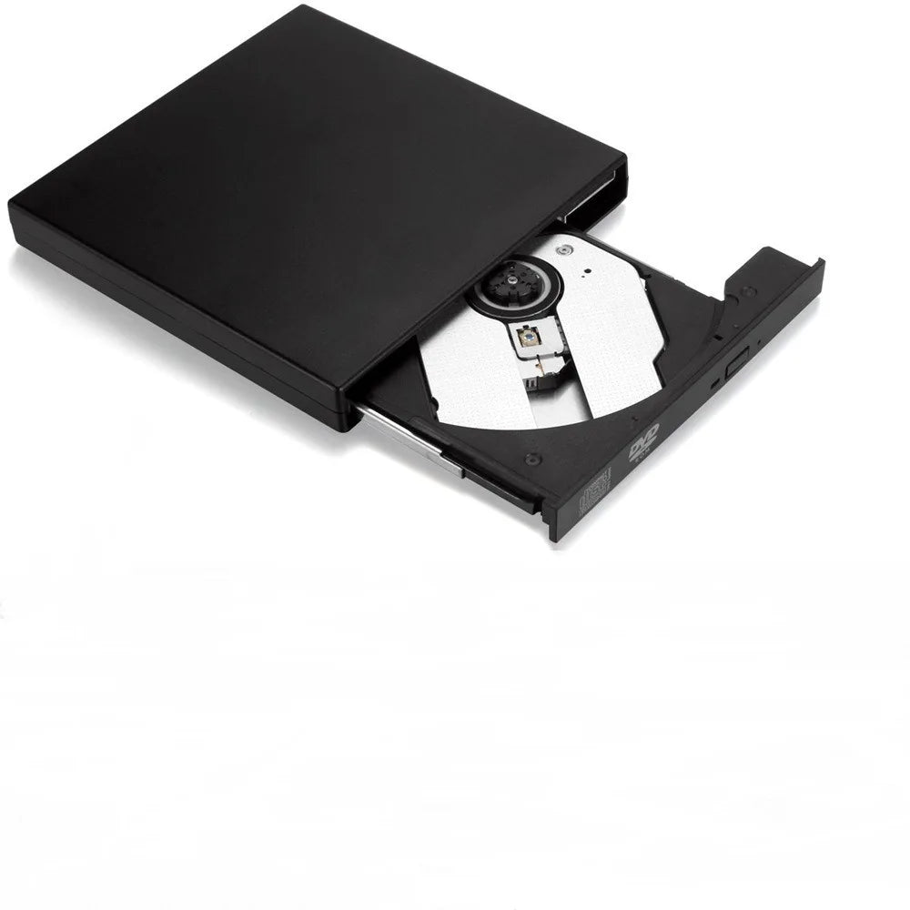USB 2.0 External DVD Player CD Drive Mp3 Music Movies Portable Reader for Windows 7/ 8/ 10 Laptop Desktop PC Computer