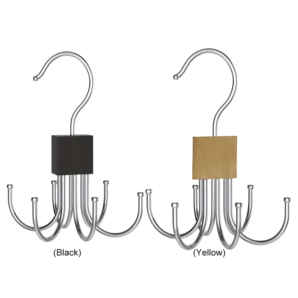 360° Rotating Stainless Steel Six-Claw Belt and Accessory Hanger