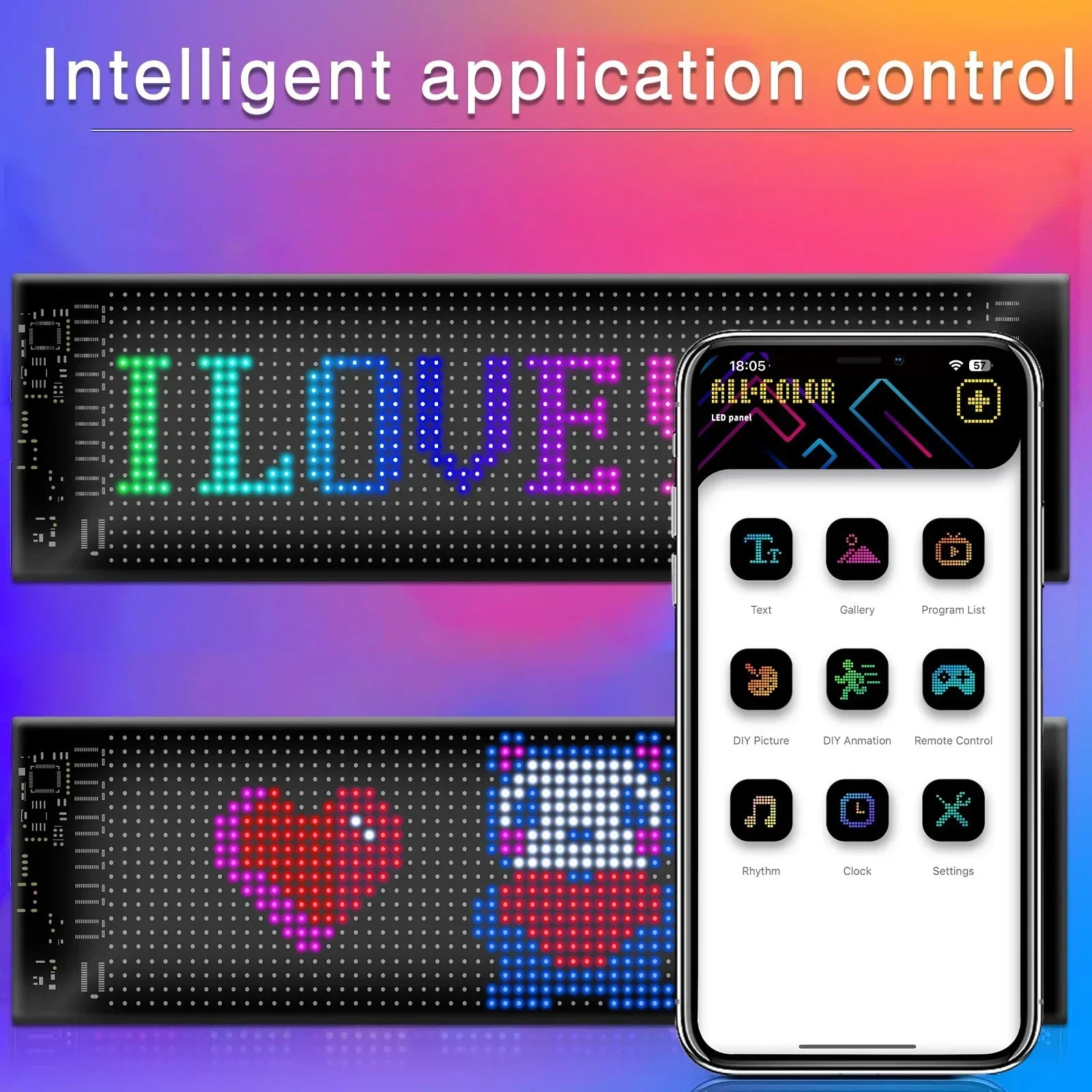 LED AD Display Screen Message Scrolling Sign Board Ultra-thin Soft Flexible Advertising Light for Store Car Display
