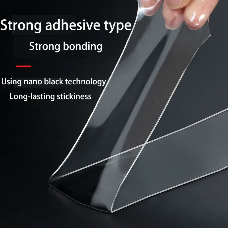 1M/3M/5M Nano Length Tape Double Sided Tape Reusable Waterproof Adhesive Strong Tapes Cleanable Kitchen Bathroom Supplie