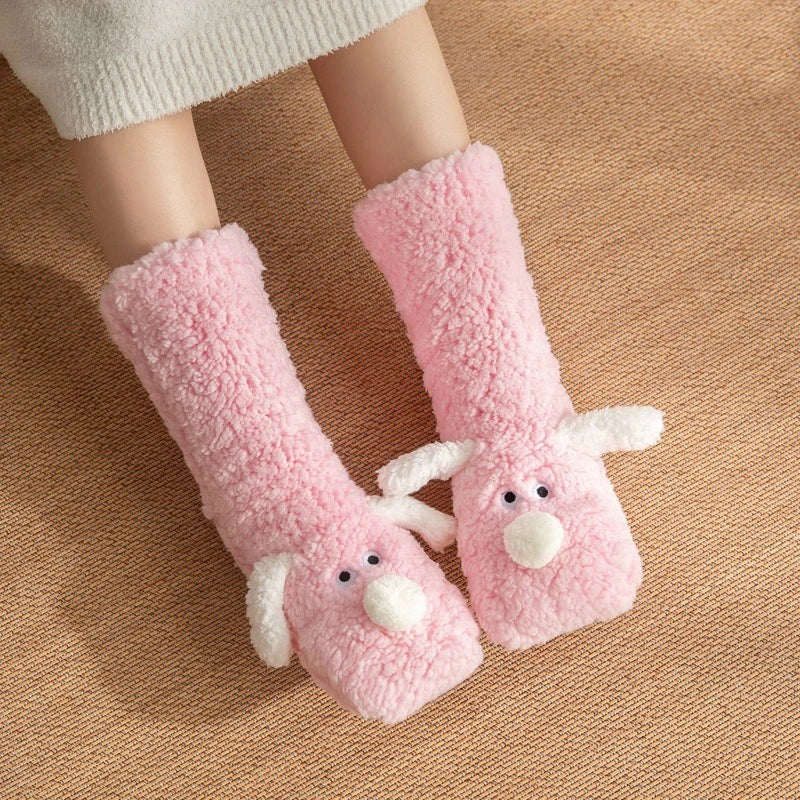 Thick Coral Fleece Thermal Floor Socks