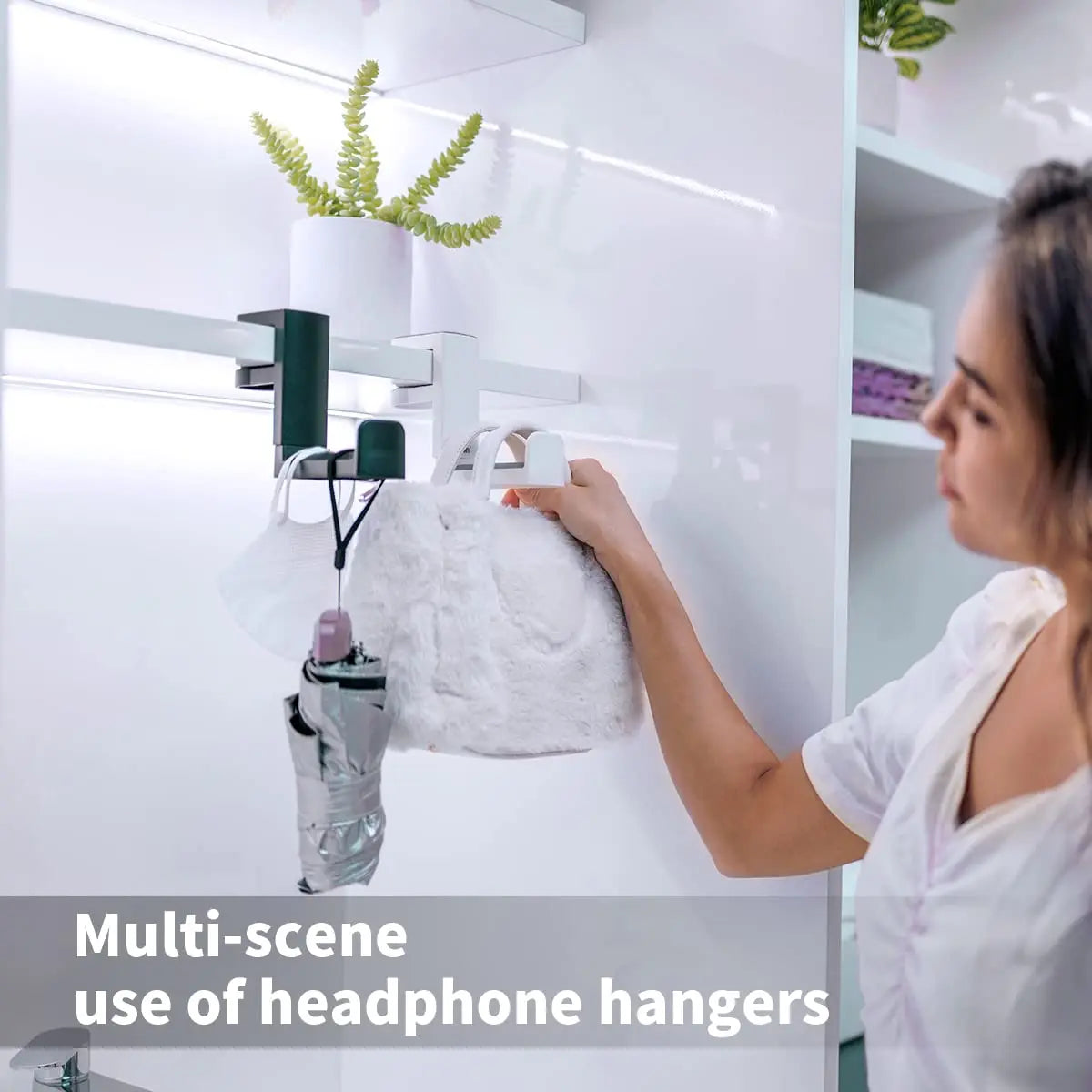 Headphone Bracket Swivel Mounted PC Gaming Headset Stand Holder Under Desk Hanger Hook Earphones Display Stand With USB Ports