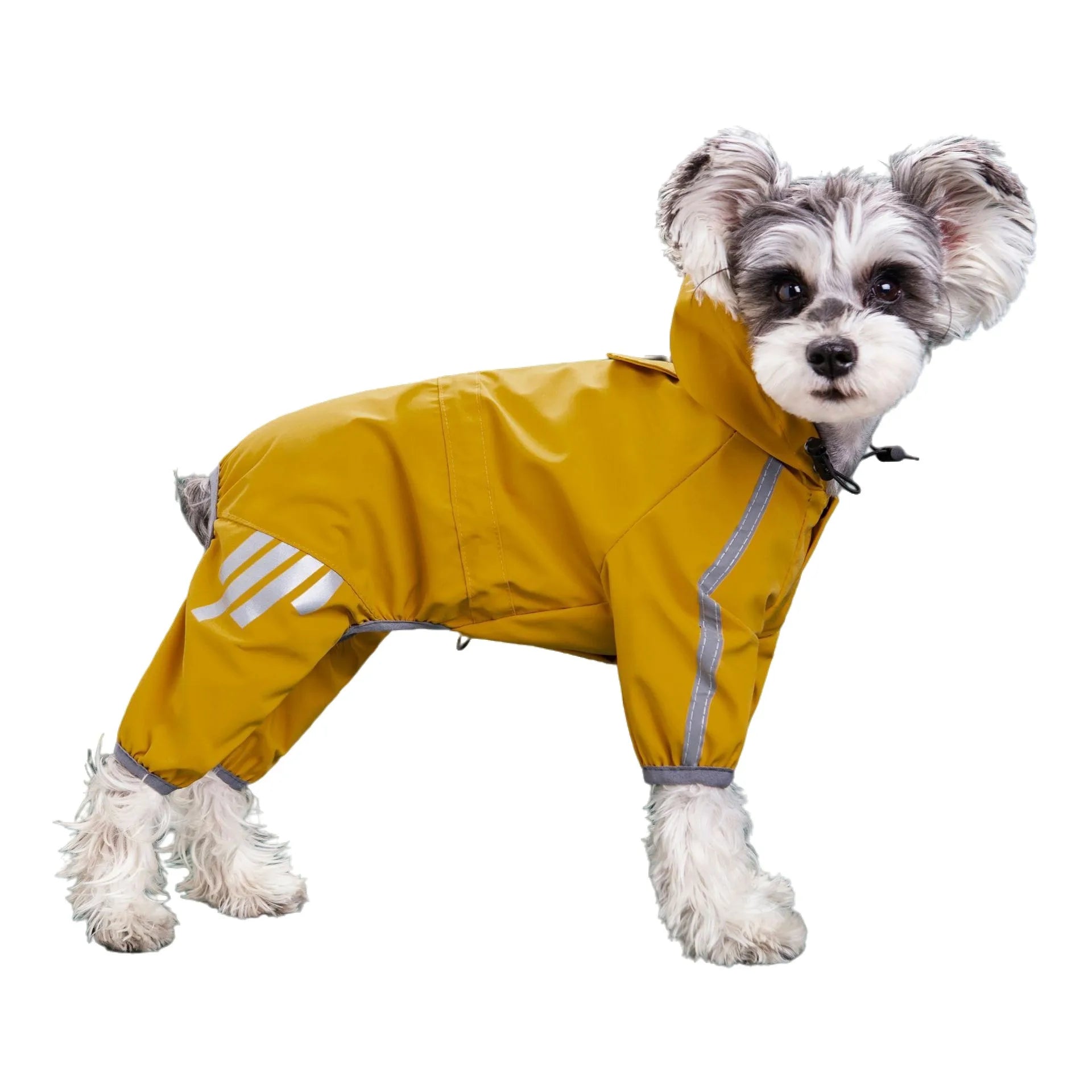 Reflective Waterproof Dog Raincoat Jumpsuit for Small Medium Pets