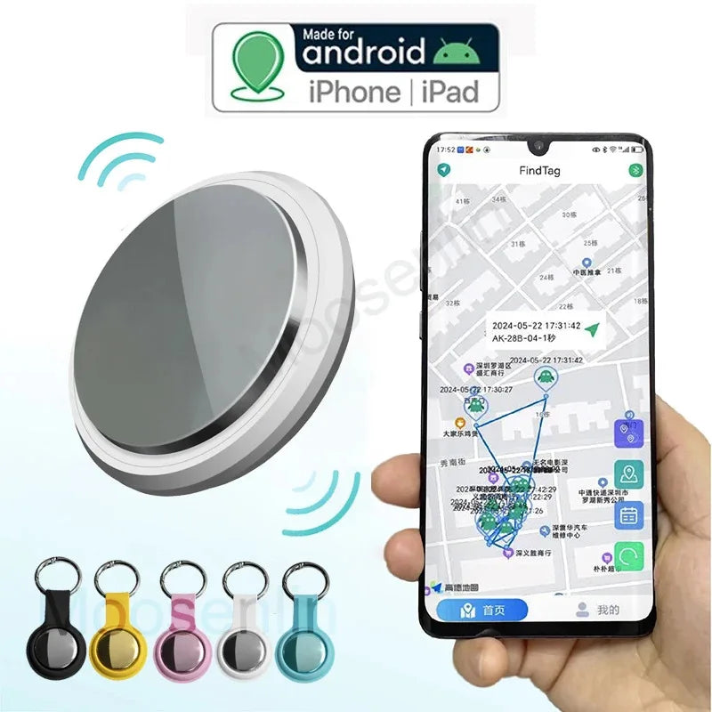 GPS Bluetooth Airtag Smart Works With Android and iOS System Mini Locator Tag Tracker Finder