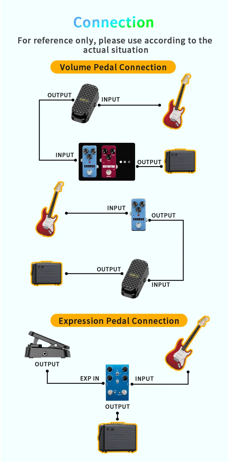 VP-1 Pedal Volume/Expression 2-in-1 Pedal No Power Supply Required Cushioned Feet No Noise Precise Direct Control of Rack