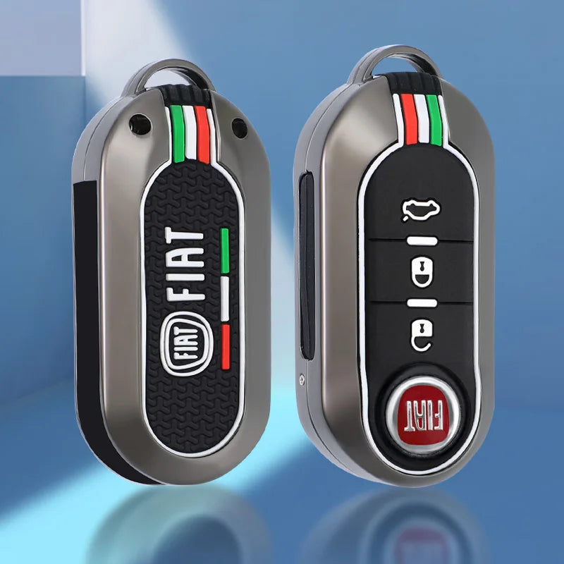 Car Remote Key Case Cover Protector for Fiat Ducato 500 500L Panda Grande Punto Lancia Musa Accessories Keychain Holder Shell