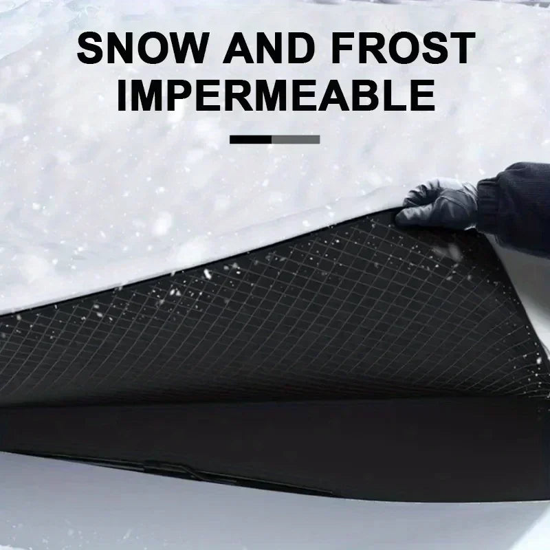 Windshield Cover Car Snow Cover Car Windshield Cover Snow Protector Ice Blocked Front Window Protector Exterior Auto Accessories