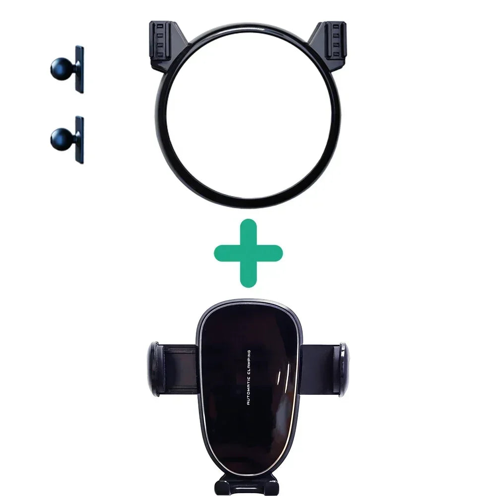 Car Phone Holder For MINI Cooper 2007-2011 2012 2013 R55 R56 R57 Screen Fixed Base Wireless Charging Stand Mobile Phone Mounts