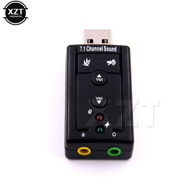 VIRTUAL 7.1 External USB Sound Card USB to Jack 3.5mm Headphone Audio Adapter Micphone Sound Card For Mac Android Linux