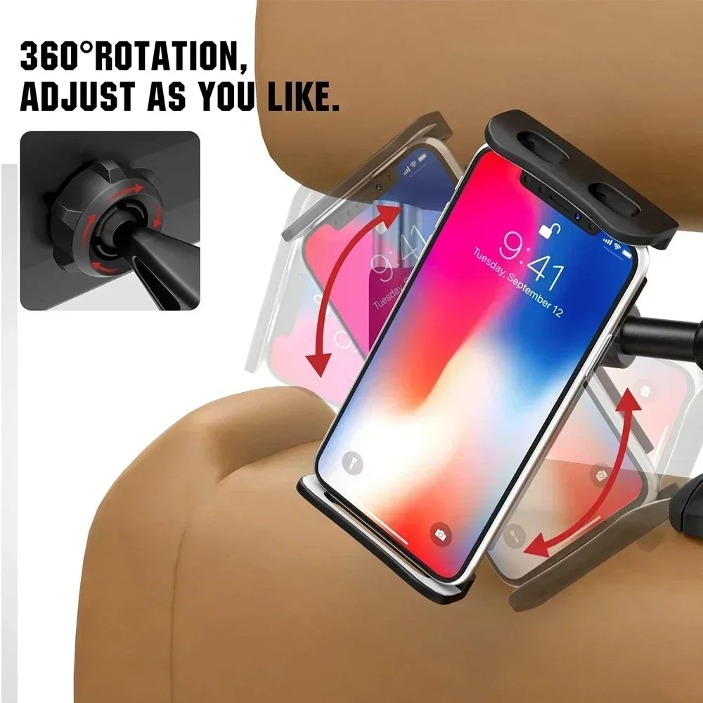 Universal Car Back Seat Headrest Mount Holder For iPad Air 1 2 4-11 Inch 360 Rotation Mini Tablet PC Auto Car Phone Holder Stand