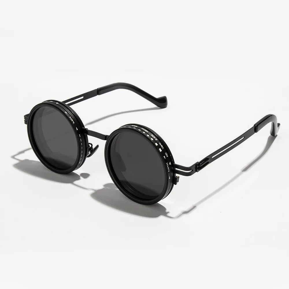 Óculos de Sol de Pesca UV400, ND2-400, com Escurecimento Ajustável, 9 Níveis, com Caixa de Óculos