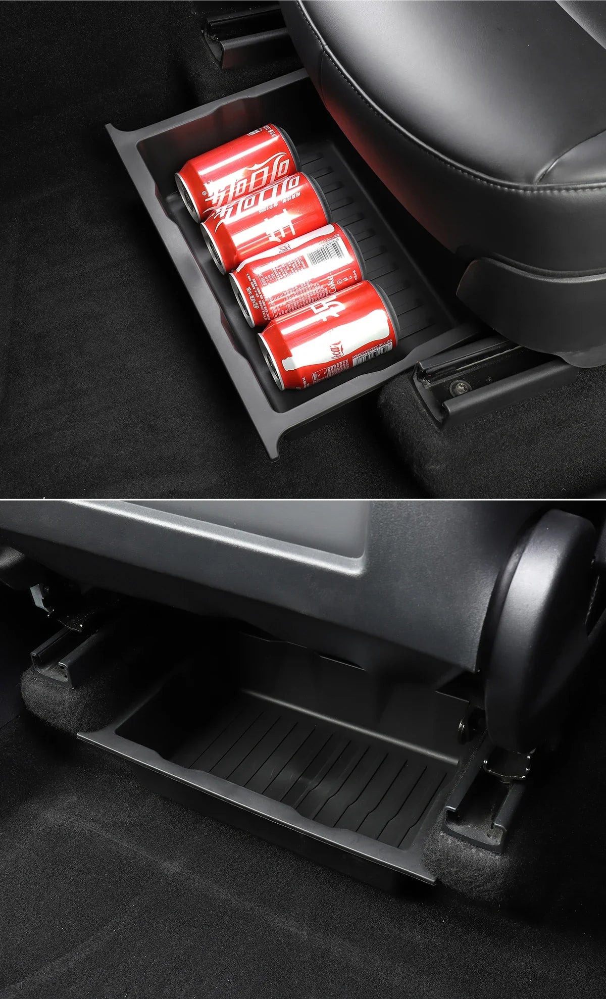 Tesla Model Y 2021-2024 Underseat TPE Hidden Storage Drawer